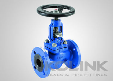 DIN فولاد ریخته گشاده گلوب شیر PN10-160 Flanged عملیات دستی