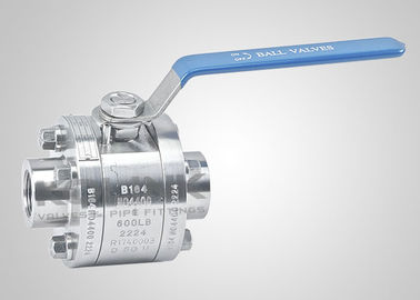 3-PC بافول بال با فشار بالا فولاد جعل شده 3000 Psi سوکت جوش