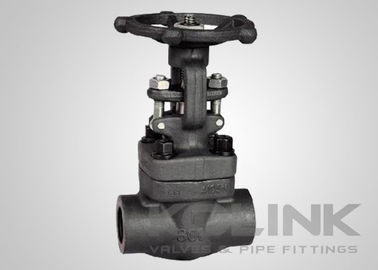 دریچه فولادی جعل شده NPT Final Threaded Solid Wedge کلاس 800-1500