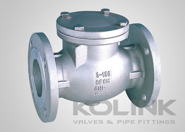 JIS Swing Check Valve CF8 CF8M SCS13A SCS14A فلانج دار آمپر در دسترس