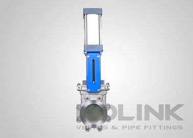 دریچه دروازه چاقو با فنر پنوماتیک، دریچه چاقو خودکار با وفر/کف/فلانج