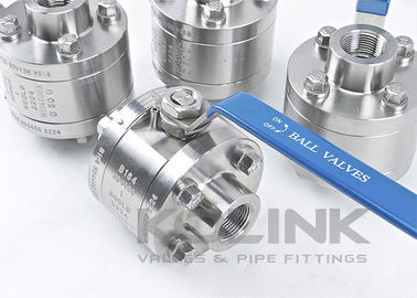 3-PC بافول بال با فشار بالا فولاد جعل شده 3000 Psi سوکت جوش