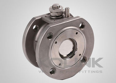 دریچه توپ نوع وافر، دریچه توپ نازک فولاد ضد زنگ CF8 CF8M F304 F316