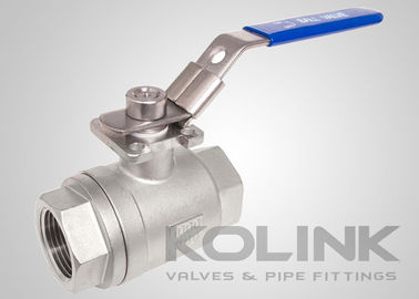 2-قطعه شیر توپ BSPT NPT 1000PSI کل سوراخ CF8 CF8M فولاد ضد زنگ