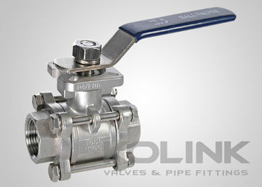 3 قطعه از فولاد ضد زنگ بال والف ISO5211 دستگاه قفل پد NPT BSPT SW End