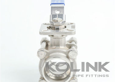 3 قطعه از فولاد ضد زنگ بال والف ISO5211 دستگاه قفل پد NPT BSPT SW End