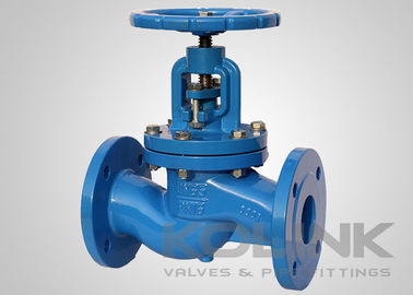 دریچه گلوب آهن ریخته شده، دریچه توقف آهن انعطاف پذیر GGG40 GGG50 GG25