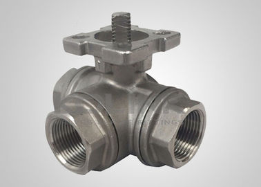 دریچه گلوله ای سه طرفه فولادی L-Port T-Port Flanged DN15-DN200